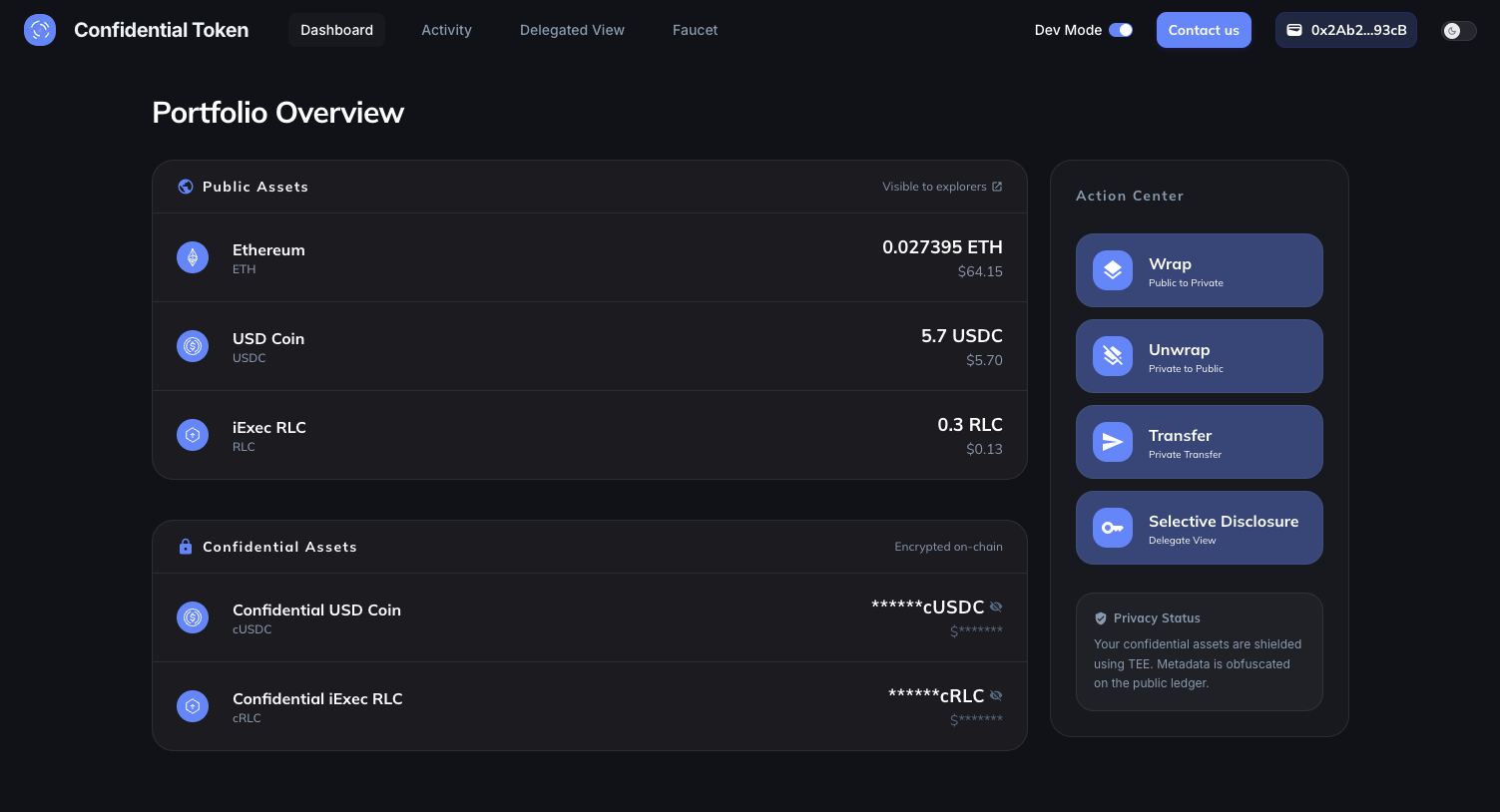 Demo dashboard